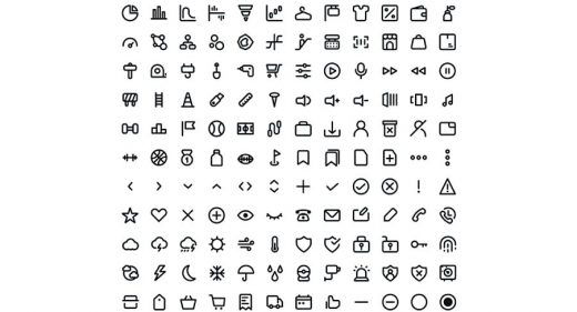 240 free line icons for Adobe XD