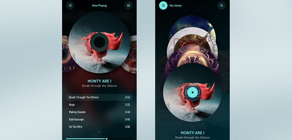 Adobe XD music app template