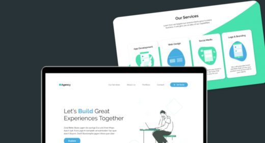 Agency XD website template