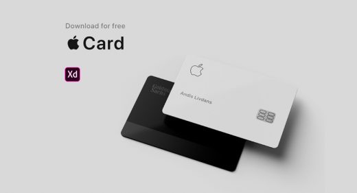 Apple Card Adobe XD mockup