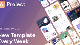 AProject - XD responsive landing pages