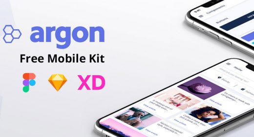 Argon - Free XD mobile UI kit