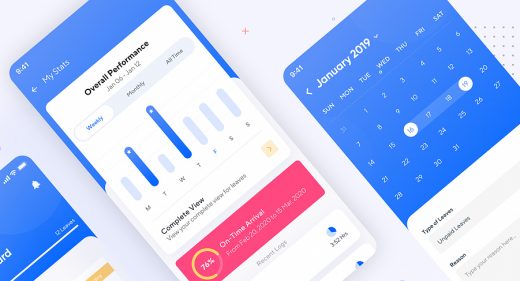 Attendance free XD app concept