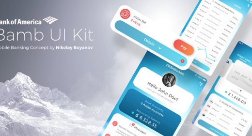 banking ui kit xd