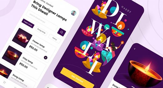 Diwali ecommerce XD app template