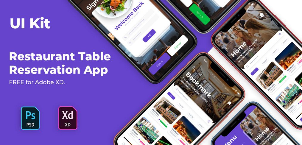 Food Reservation App Concept