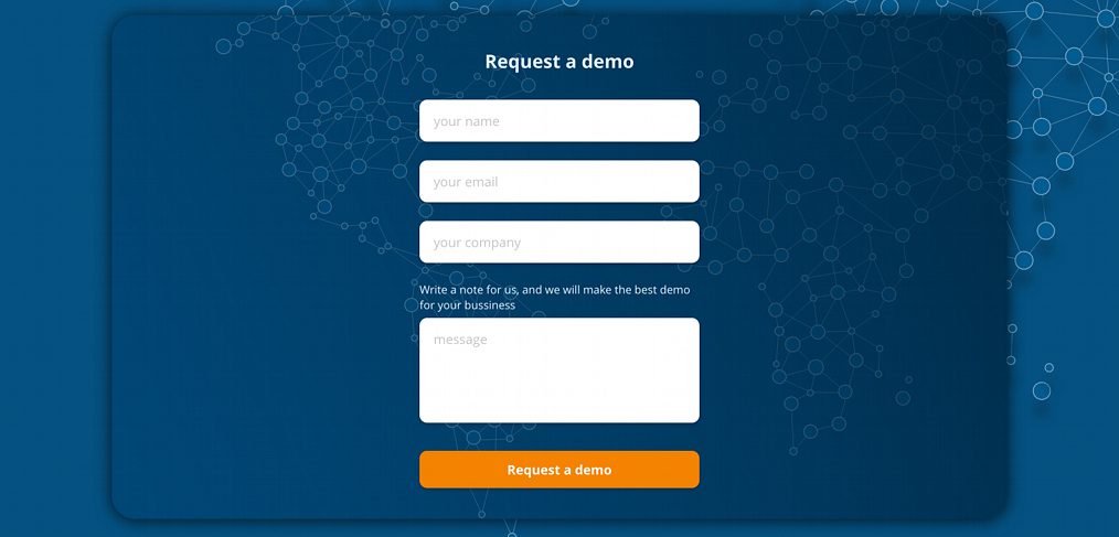 Free contact form made in XD