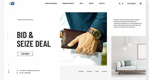 Free ecommerce store XD template