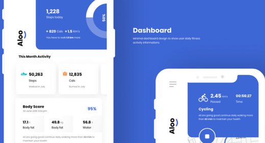 Free XD Fitness UI kit