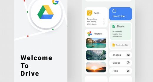 Google Drive XD redesign concept