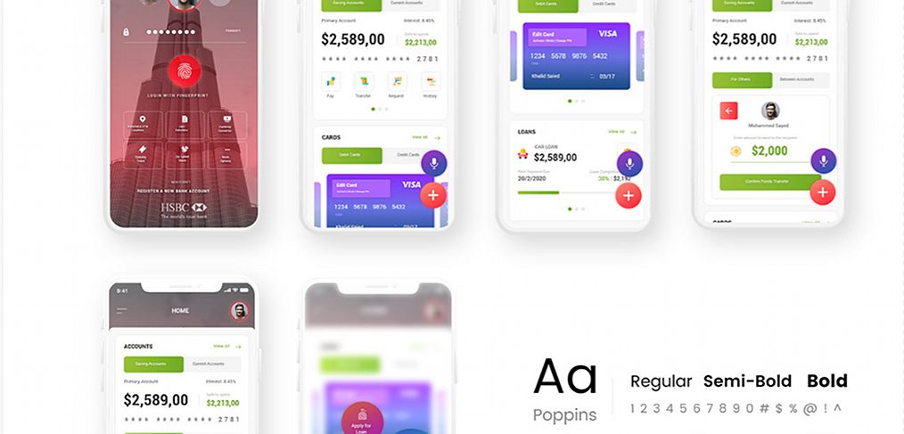 HSBC app redesign with Adobe XD