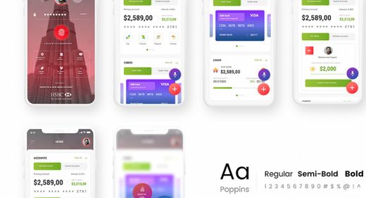 HSBC app redesign with Adobe XD