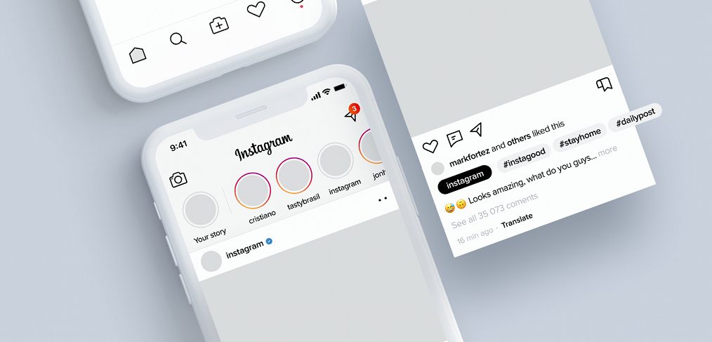 Instagram light XD redesign