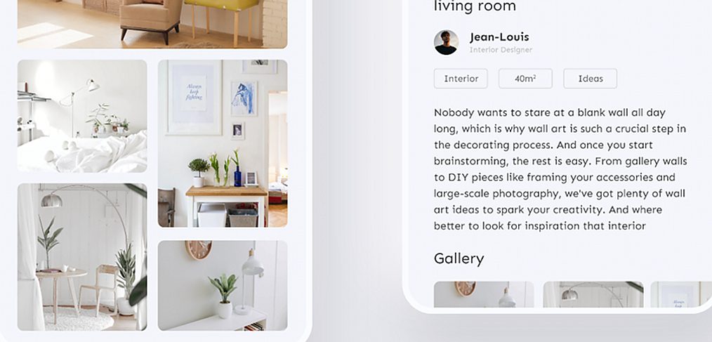 Interior design XD app template