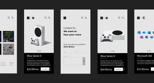 Microsoft mobile store XD concept