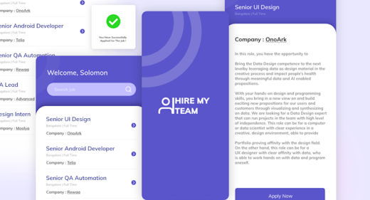 Mobile job board XD concept