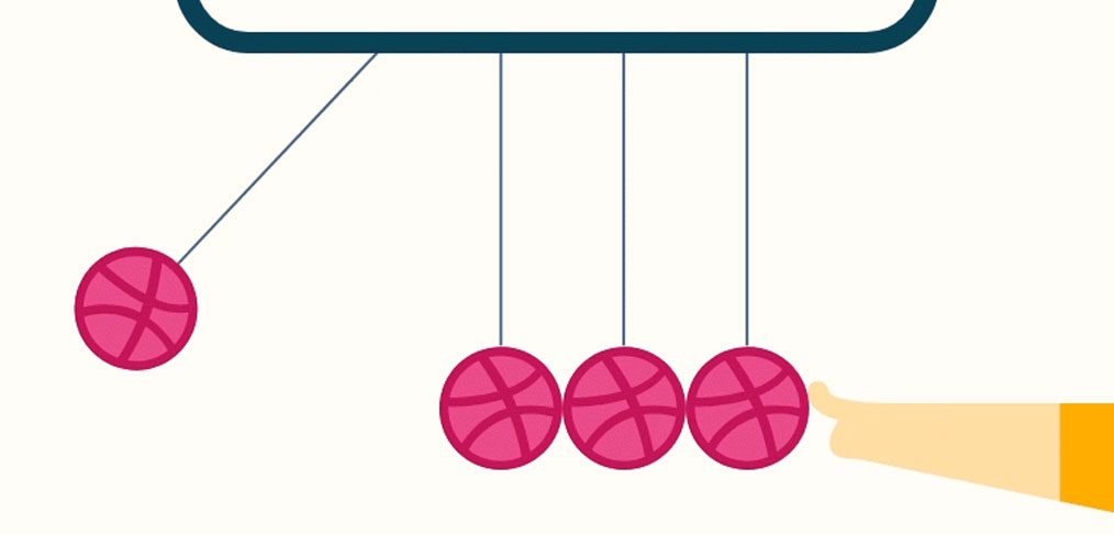 Newton's Cradle XD Animation