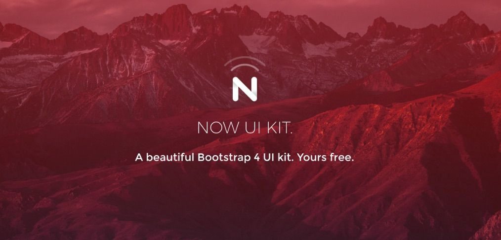 Now - Free Bootstrap 4 UI kit