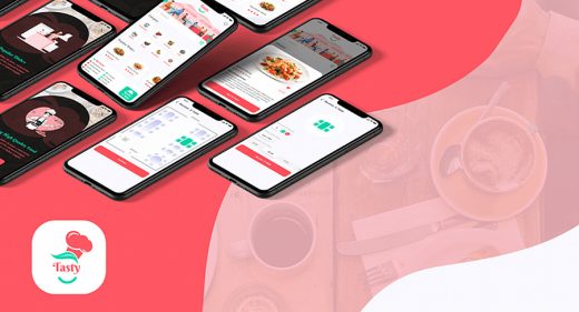 Restaurant booking app XD template