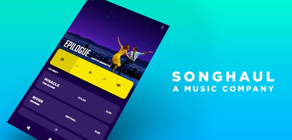 Songhaul Music App Template for Adobe XD