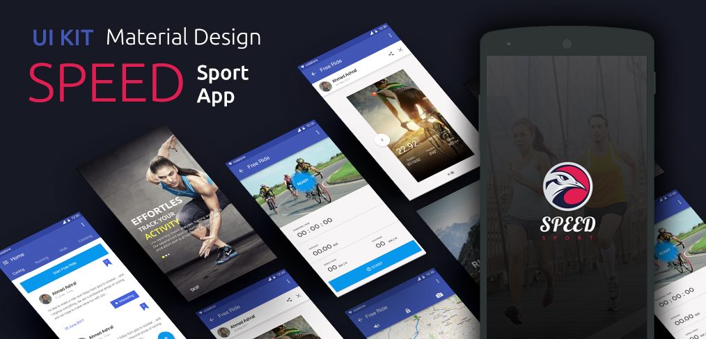 sport app material ui kit