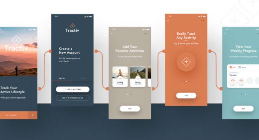 Tractiv - Free Adobe XD UI kit