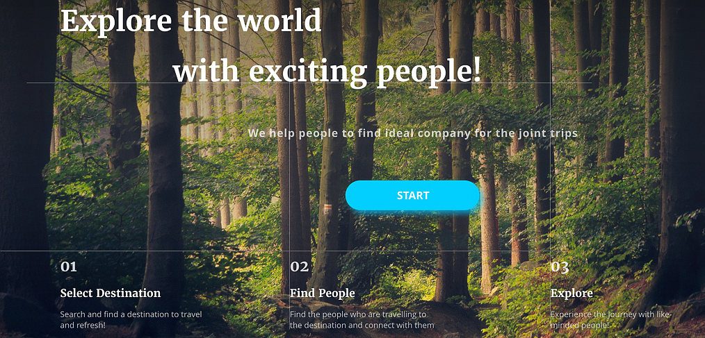 Travel landing page freebie