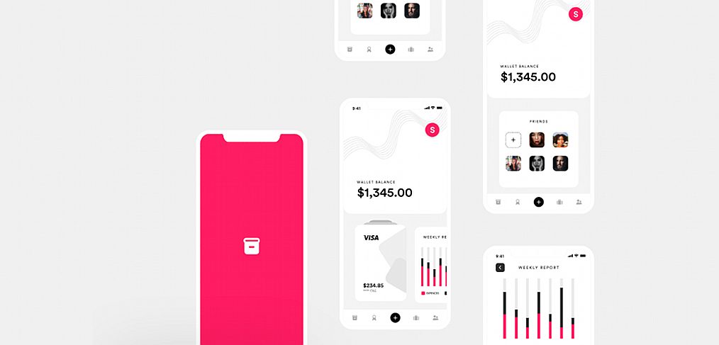 Wallet app UI XD concept