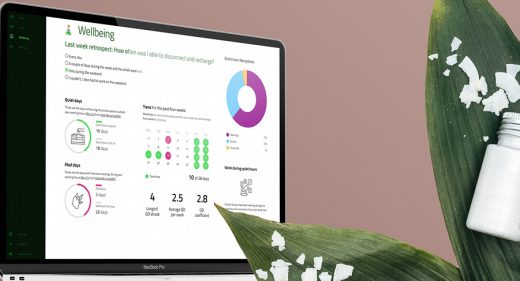 Wellbeing XD dashboard template