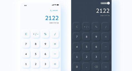 XD calculator vector illustration