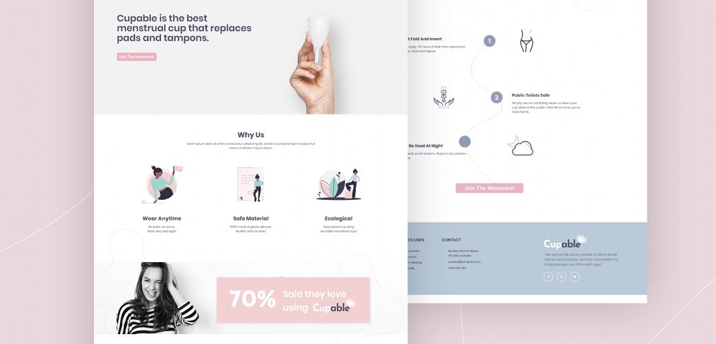 XD medical landing page template