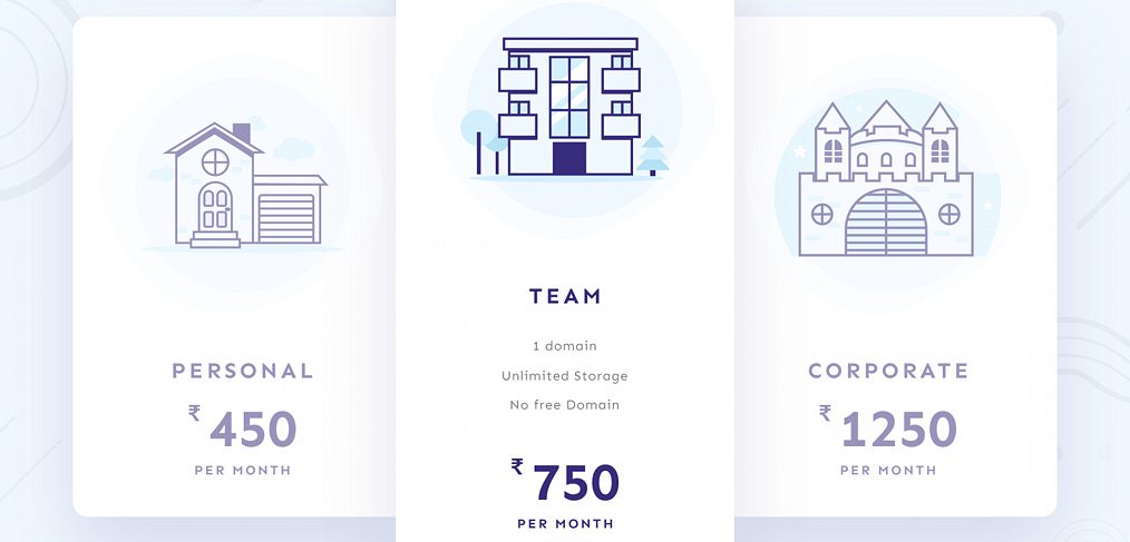 XD pricing plans template