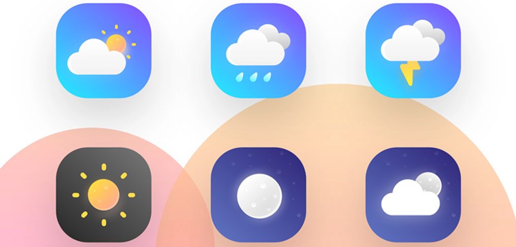 XD weather icons freebie