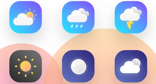 XD weather icons freebie