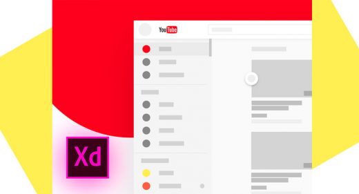 youtube wireframe xd